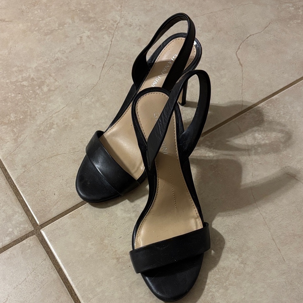 Gianni Bini Black Slingback Heels